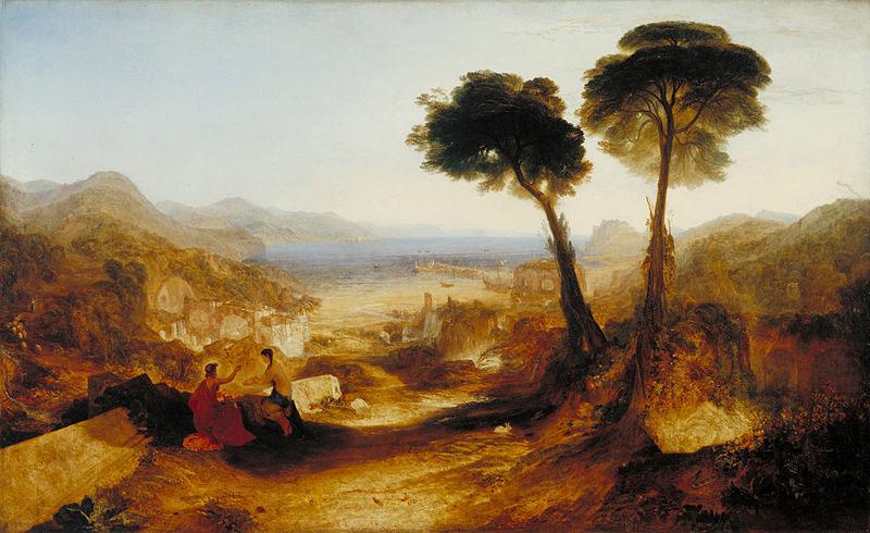 Joseph Mallord William Turner The Bay of Baiae, with Apollo and the Sibyl oil painting image